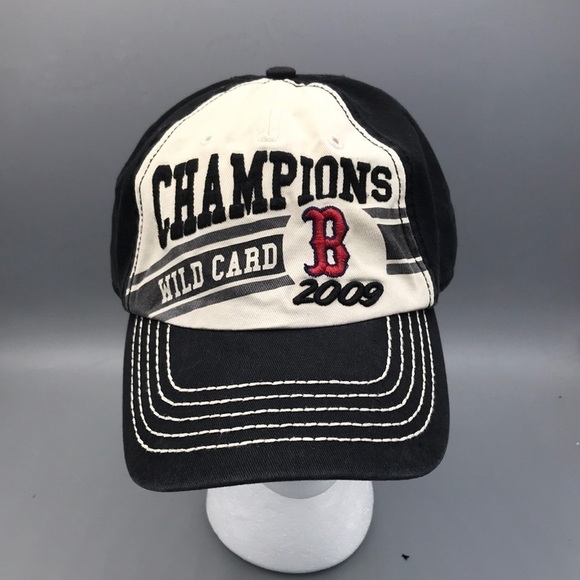 2009 Wild Card  Champions Boston Red Box Cap - Picture 1 of 9